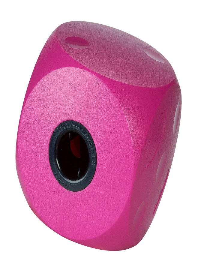 Kruuse Buster Cube Dog Toy – Large, Cherry – Interactive Treat Dispensing Puzzle Feeder for Dogs – Durable, Mentally Stimulating Enrichment Toy for Slower Eating & Boredom Reduction - Image 1